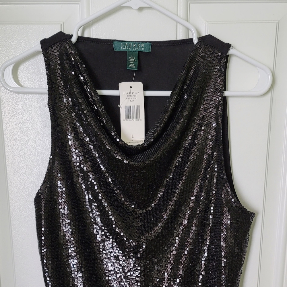 Ralph Lauren sequins top. Still with tags.